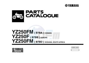 YZ250F (B7BB) drawing Infopage-1