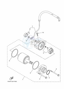 XSR700 MTM690 (BEE1) drawing STARTING MOTOR