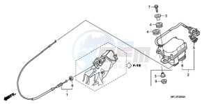 CBR1000RR9 France - (F / CMF MME REP) drawing SERVO MOTOR