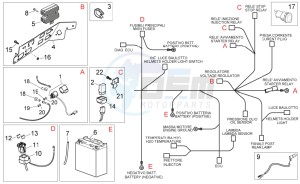 Atlantic 300 drawing Rear electrical system