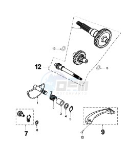 VIVA FR drawing DRIVE SHAFTS / KICKSTARTER