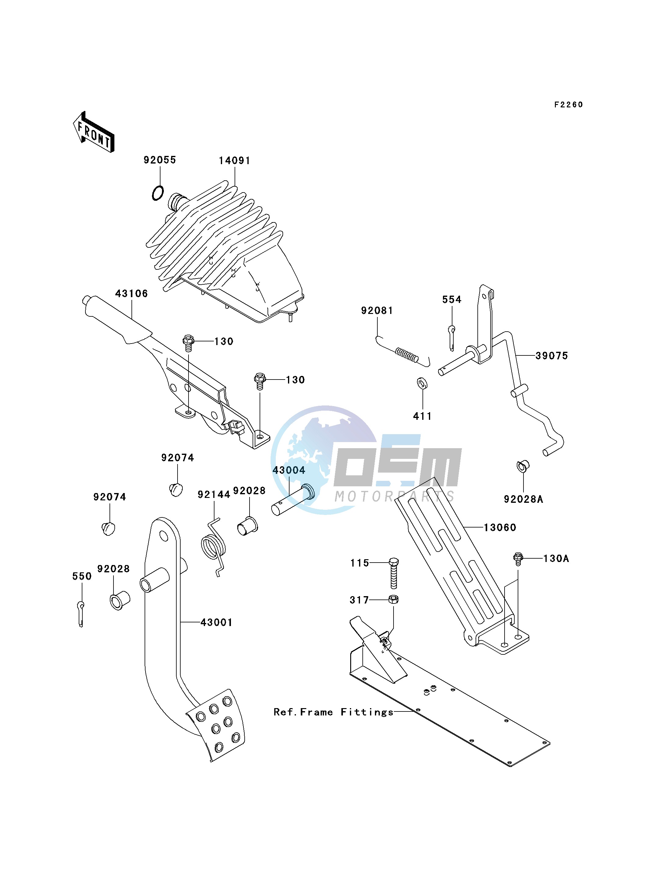 BRAKE PEDAL_THROTTLE LEVER