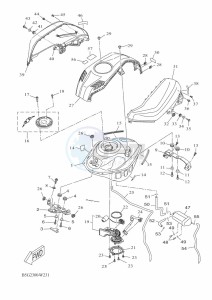 YZF125-A YZF-R125 (B5G6) drawing FUEL TANK