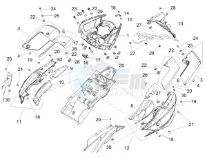 SHIVER 900 E4 ABS NAVI (EMEA) drawing Rear body