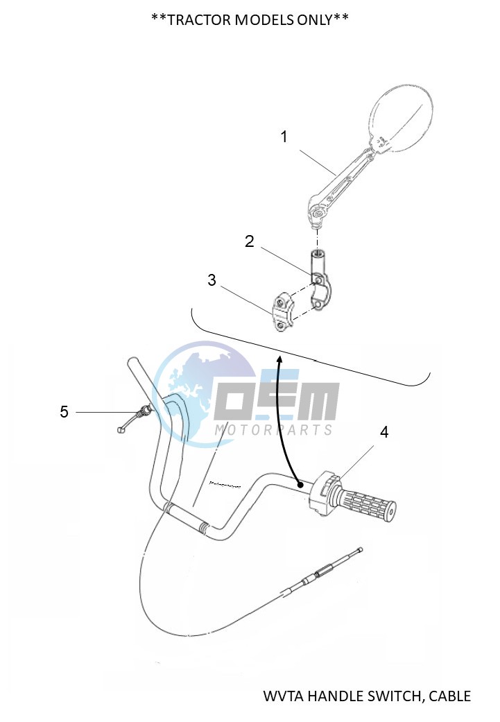 WVTA HANDLE SWITCH, CABLE