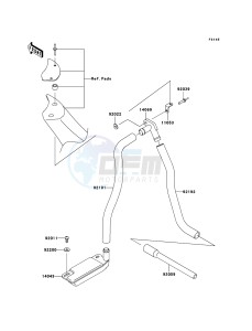 JET SKI 800 SX-R JS800-A3 FR drawing Bilge System