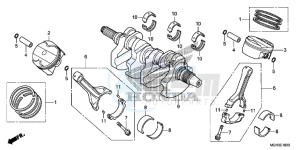 VFR1200XC drawing CRANKSHAFT/PISTON