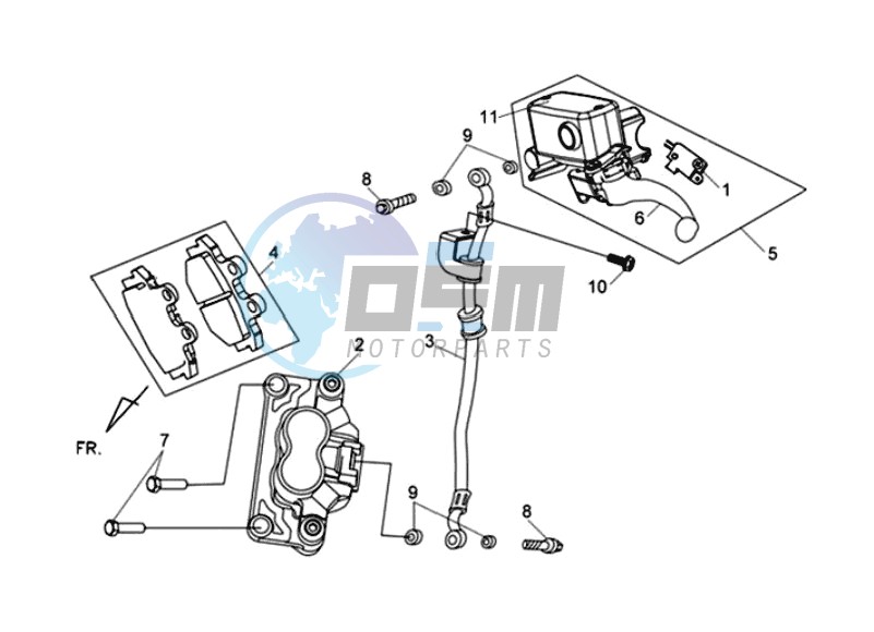 BRAKE CALIPER / BRAKE LEVER / BRAKE LINES