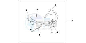 NC700XAD NC700X ABS Europe Direct - (ED) drawing COWL ORNAMENT KIT