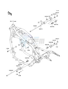 VN 1500 P [VULCAN 1500 MEAN STREAK] (P1-P2) [VULCAN 1500 MEAN STREAK] drawing ENGINE MOUNT