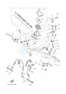 TRACER 700 MTT690-A (B4T1) drawing FRONT MASTER CYLINDER