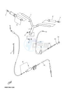 CS50Z MACH G (2ADE) drawing STEERING HANDLE & CABLE