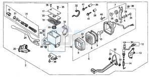 TRX300EX SPORTRAX 300EX drawing STOP LIGHT SET