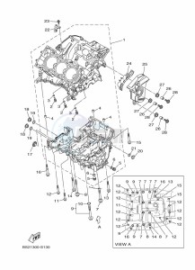 XSR900 MTM850 (BAE6) drawing CRANKCASE