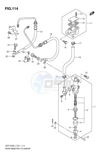 GSF1250 (E21) Bandit drawing REAR MASTER CYLINDER (GSF1250AL1 E24)