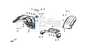 JOYMAX 250i drawing TAIL LIGHT - LICENSE PLATE