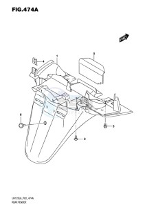 UH125 ABS BURGMAN EU drawing REAR FENDER