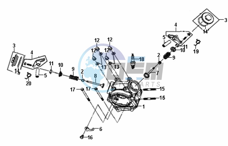 CYLINDER HEAD CPL.