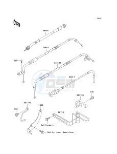 VN 1500 E [VULCAN 1500 CLASSIC] (E7) [VULCAN 1500 CLASSIC] drawing CABLES