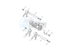 YZF R1 1000 drawing SHIFT CAM-FORK