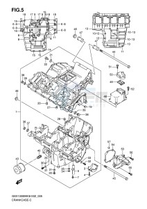 GSX1300BK (E2) drawing CRANKCASE