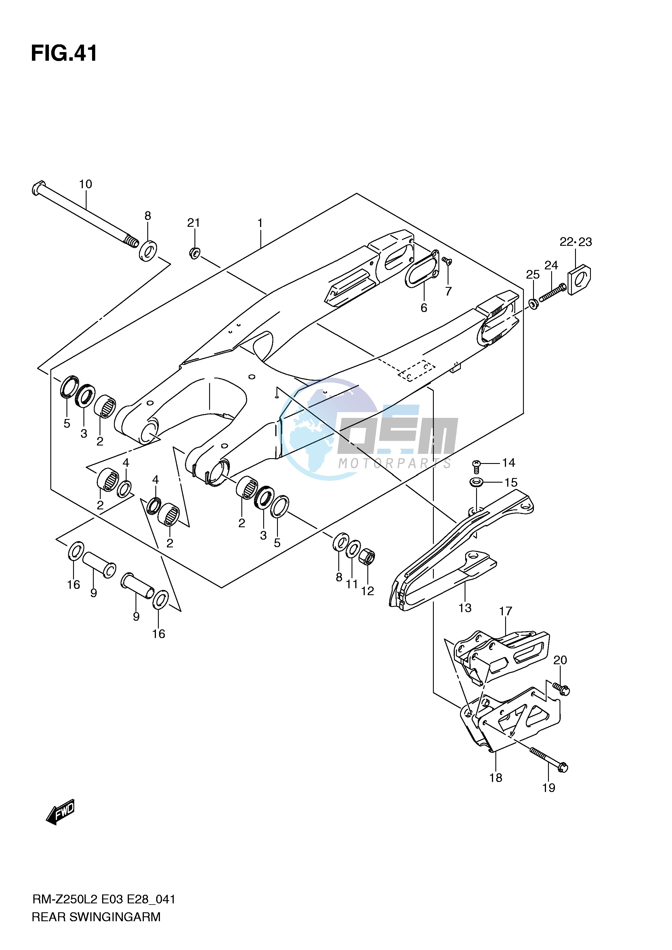 REAR SWINGING ARM