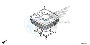 TRX250TMG TRX420 Europe Direct - (ED) drawing CYLINDER