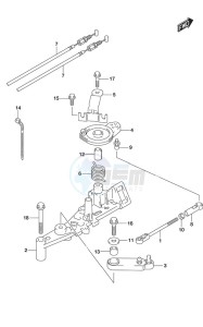 DF 225 drawing Throttle Rod