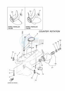 FL225BETX drawing PROPELLER-HOUSING-AND-TRANSMISSION-4