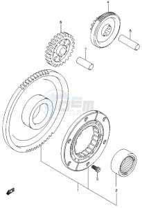 LT-A500X drawing STARTER CLUTCH