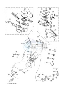 YP125RA (ABS) X-MAX 125 ABS (2DMD 2DMD) drawing FRONT MASTER CYLINDER