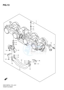 GSX1250FA (E21) drawing THROTTLE BODY