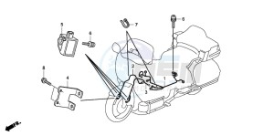 GL1800 drawing AIRBAG HARNESS