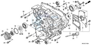 GL1800F GoldWing - GL1800-F 2ED - (2ED) drawing REAR CASE