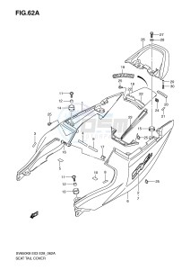 SV650S (E3-E28) drawing SEAT TAIL COVER (SV650K9 AK9)