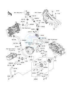 EX250 J [NINJA 250R] (J8F-J9FA) J8F drawing WATER PIPE