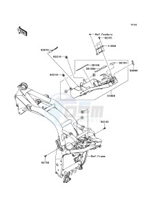 Z750 ABS ZR750MBF FR GB XX (EU ME A(FRICA) drawing Battery Case