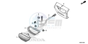 TRX250TMH Europe Direct - (ED) drawing TAILLIGHT