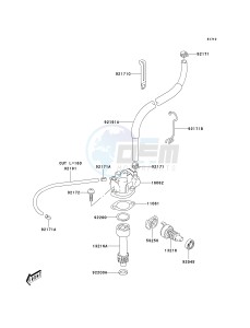 KSF 80 A [KFX80] (A6F) A6F drawing OIL PUMP_OIL FILTER