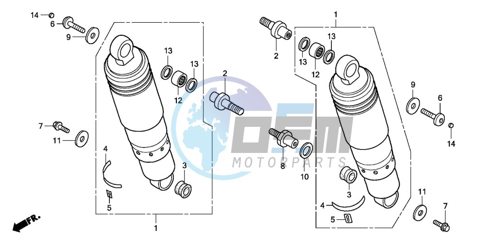 REAR CUSHION (VTX1800C15/6/7/8)