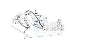 VARIANT SPORT - 125 CC VTHSG000 4T E3 drawing EXHAUST