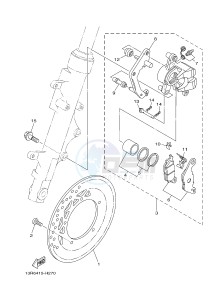 YBR125E (4P2G 4P2H 4P2J) drawing FRONT BRAKE CALIPER