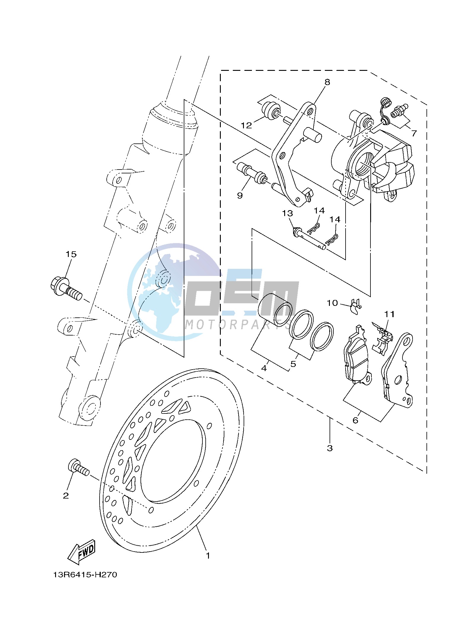 FRONT BRAKE CALIPER