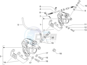 Runner 50 SP (UK) UK drawing Brakes hose  - Calipers