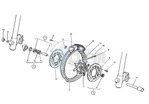 GRAND CANYON 900 drawing FRONT WHEEL