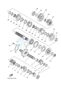 MT07A MT-07 ABS 700 (1XBE) drawing TRANSMISSION