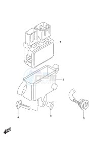 DF 9.9B drawing PTT Switch Remote Control w/Power Tilt