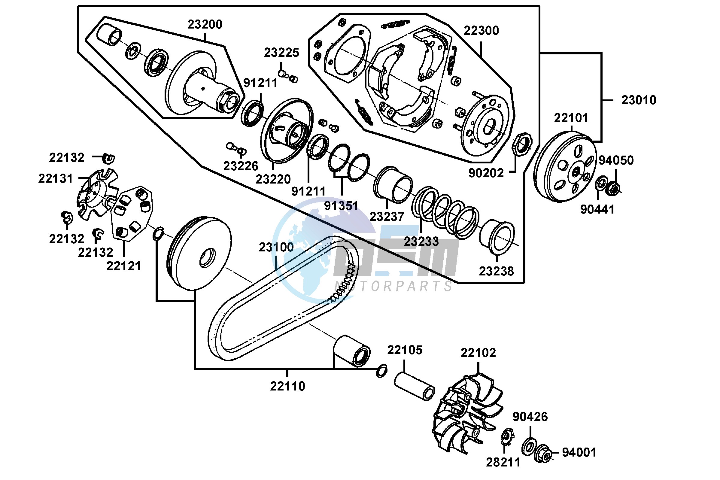 Driven Pulley