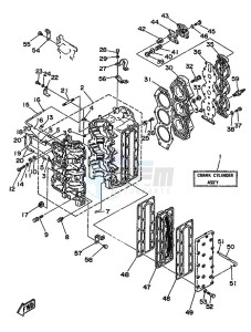 90A drawing CYLINDER--CRANKCASE