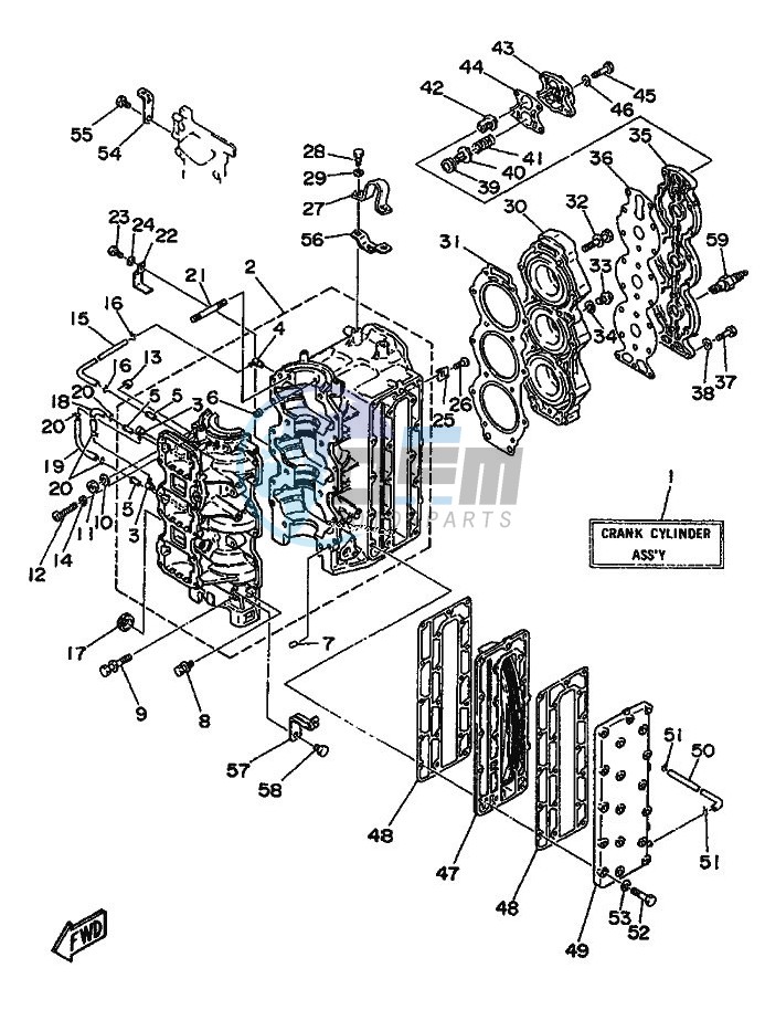 CYLINDER--CRANKCASE